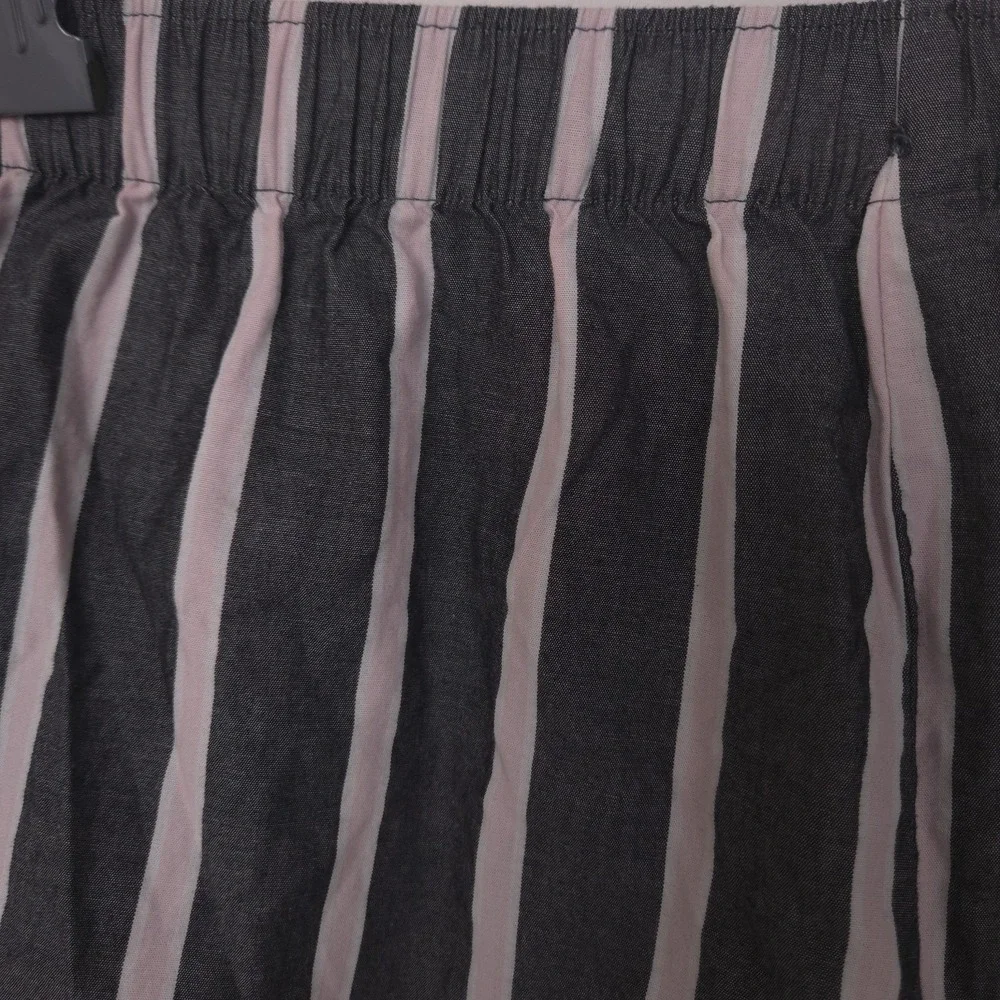 Victorias Secret Womens Striped Cotton Sleep Short XS Black‎ Pink Lounge